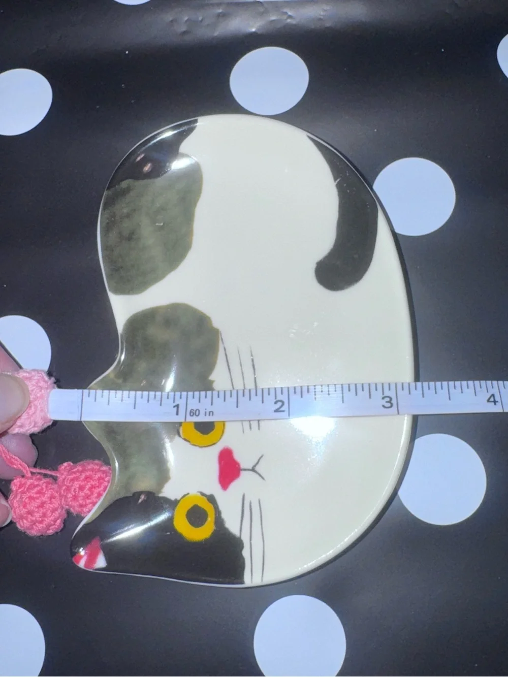 Ecouter Minette Ceramic Cat Trinket Dish Ring Holder Jewelry Tray
